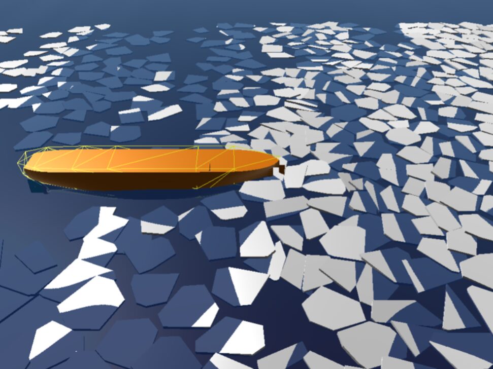 Structures in ice floe